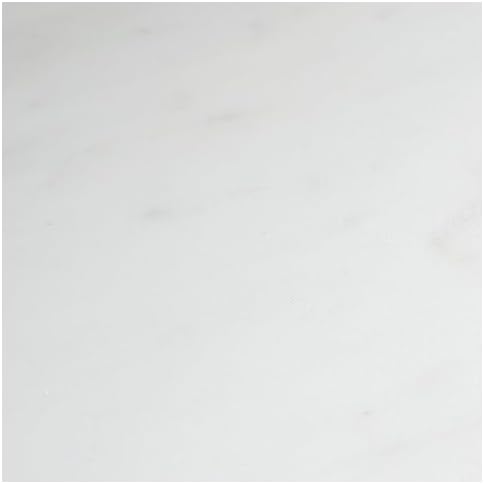Signature Design by Ashley Fitzroy Accent Cabinet, Contemporary Solid Mango Wood & White Marble Top Sideboard with Anti-Tipping, Soft-Close Doors, Cord Openings, Light Brown & White, 66 Inch