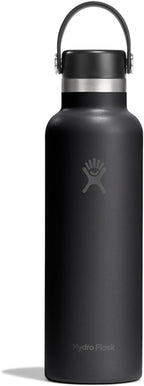 Hydro Flask Water Bottle - Insulated Stainless Steel - Non Spill, Leakproof in 21 Oz Tonal Black