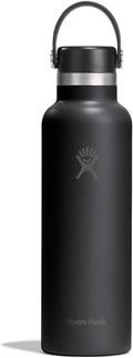 Hydro Flask Water Bottle - Insulated Stainless Steel - Non Spill, Leakproof in 21 Oz Tonal Black
