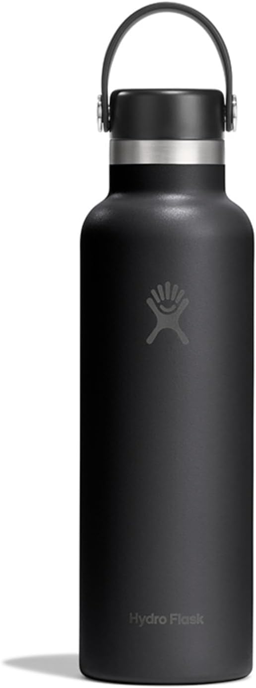 Hydro Flask Water Bottle - Insulated Stainless Steel - Non Spill, Leakproof in 21 Oz Tonal Black
