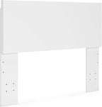 Signature Design by Ashley Onita White Full Size Headboard Only, Contemporary Minimalist Design, Engineered Wood Bed Frame Mount, Ideal for Youth and Guest Beds
