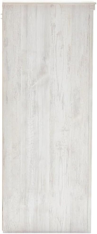 Signature Design by Ashley Paxberry 6 Drawer Dresser, Arrives Pre-Assembled, Engineered Wood and Decorative Laminate, Boho Chest of Drawers for Bedroom, Whitewash, 62"W x 16"D x 40"H