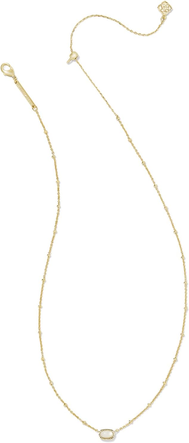 Kendra Scott Mini Elisa 14k Gold-Plated Satellite Short Pendant Necklace, Fashion Jewelry for Women