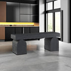 Signature Design by Ashley Holgrove Contemporary Accent Bench with Oversized Legs and for Living-Room, Home-Office or Entryway Use, Black