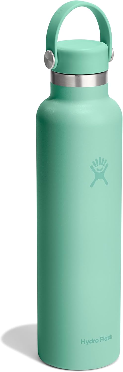 Hydro Flask Water Bottle - Insulated Stainless Steel - Non Spill, Leakproof in 24 Oz Mermaid Green