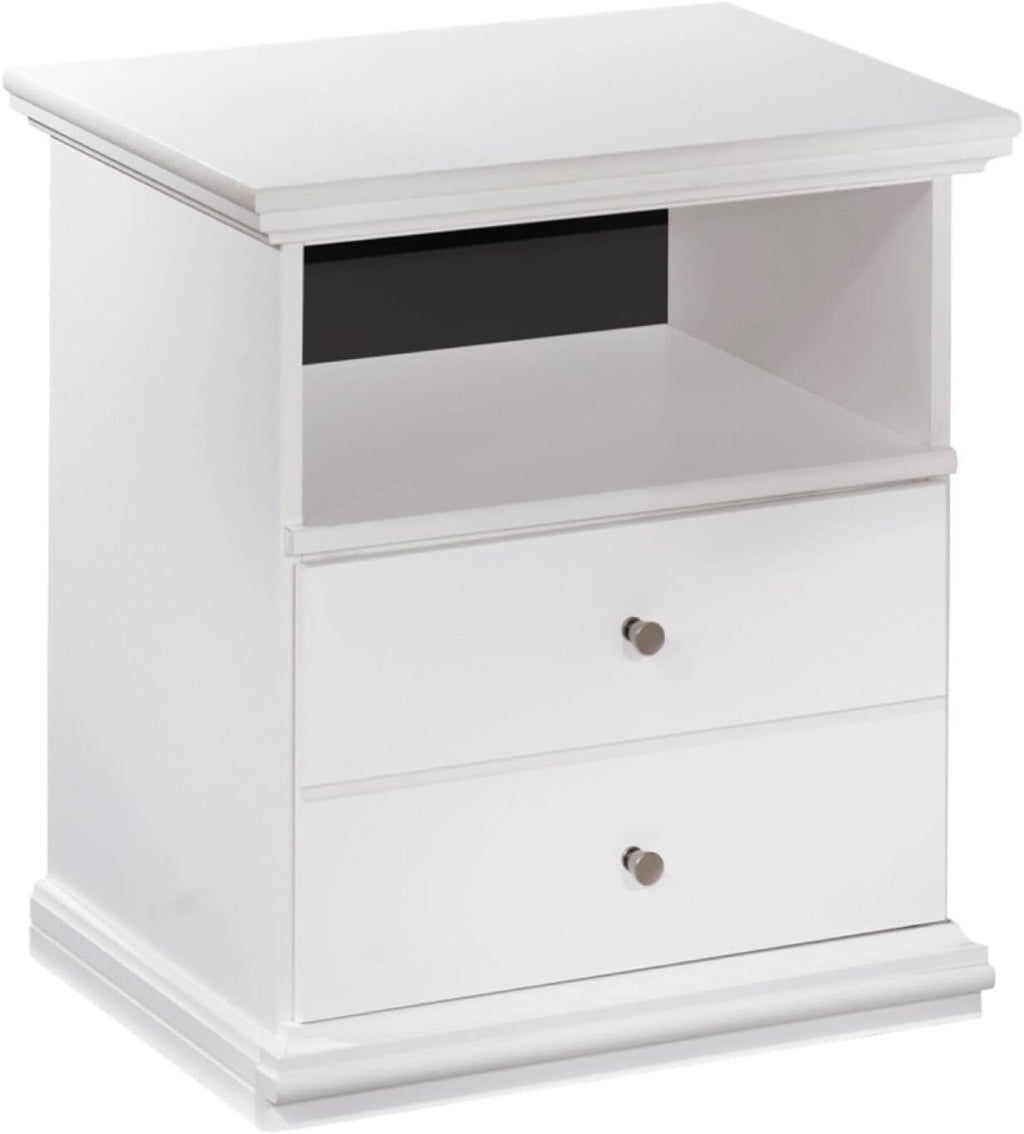 Signature Design by Ashley Bostwick Shoals Children's Traditional 1 Drawer Nightstand with 1 Storage Cubby, 24.37" Tall, White