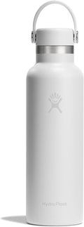 Hydro Flask Water Bottle - Insulated Stainless Steel - Non Spill, Leakproof in 21 Oz Tonal White