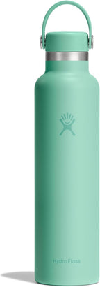 Hydro Flask Water Bottle - Insulated Stainless Steel - Non Spill, Leakproof in 24 Oz Mermaid Green