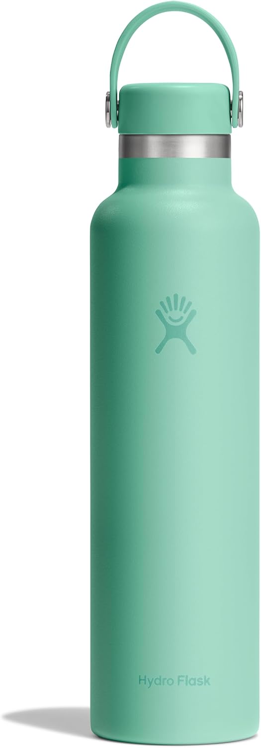 Hydro Flask Water Bottle - Insulated Stainless Steel - Non Spill, Leakproof in 24 Oz Mermaid Green