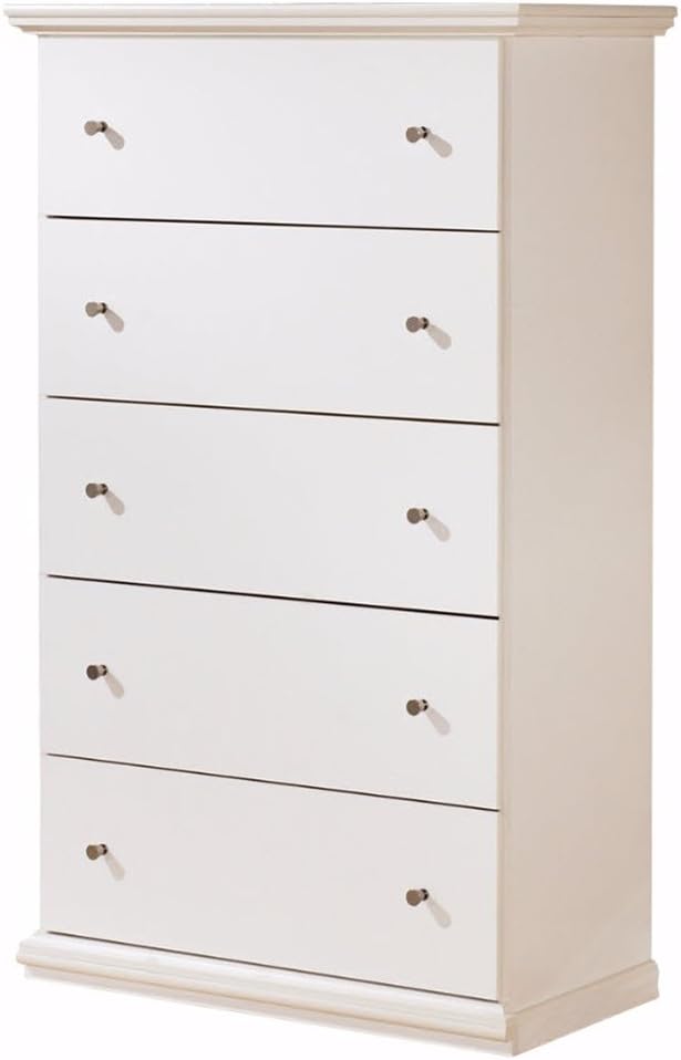 Signature Design by Ashley Bostwick Shoals Children's Traditional 5 Drawer Chest of Drawers, White