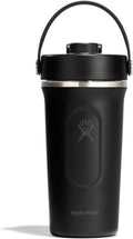 Hydro Flask Shaker Bottle – Insulated Stainless Steel Gym Bottle for Pre Workout & Protein 24 Oz Tonal Black