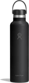 Hydro Flask Water Bottle - Insulated Stainless Steel - Non Spill, Leakproof in 24 Oz Tonal Black