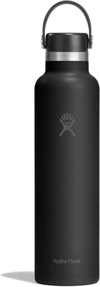 Hydro Flask Water Bottle - Insulated Stainless Steel - Non Spill, Leakproof in 24 Oz Tonal Black