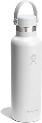 Hydro Flask Water Bottle - Insulated Stainless Steel - Non Spill, Leakproof in 21 Oz Tonal White