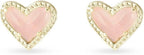 Kendra Scott Ari Heart Stud Earrings for Women, Fashion Jewelry