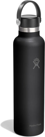 Hydro Flask Water Bottle - Insulated Stainless Steel - Non Spill, Leakproof in 24 Oz Tonal Black