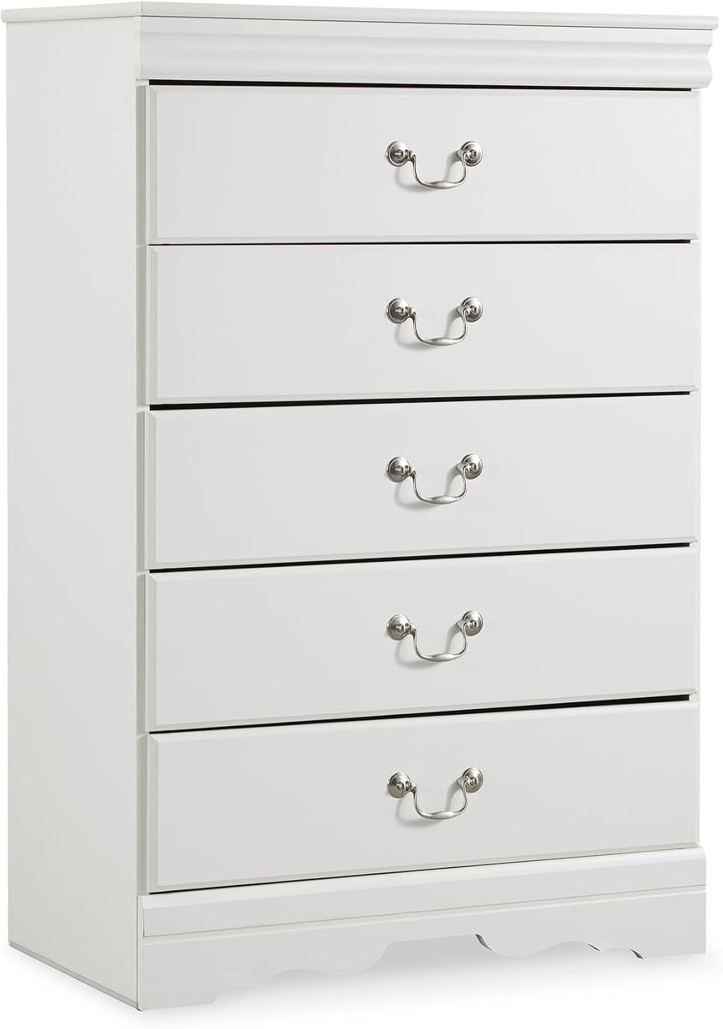 Signature Design by Ashley Children's Anarasia 5 Drawer Chest of Drawers, White