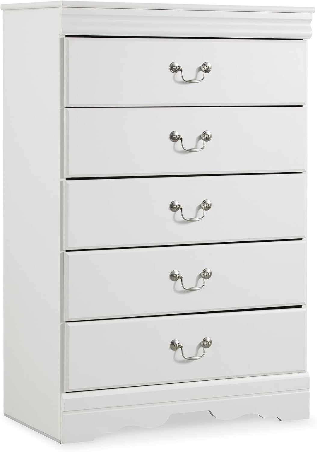 Signature Design by Ashley Children's Anarasia 5 Drawer Chest of Drawers, White