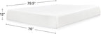 Signature Design by Ashley Chime Memory Foam 12" King Mattress with Thick Memory and Support Foam for Pressure Relief, Fiberglass Free, Mattress In A Box