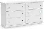 Signature Design by Ashley Bostwick Shoals Children's Traditional 6 Drawer Dresser, White