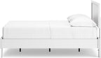 Signature Design by Ashley Hallityn Casual Full Panel Platform Bed, Foundation or Box Spring Not Needed, White