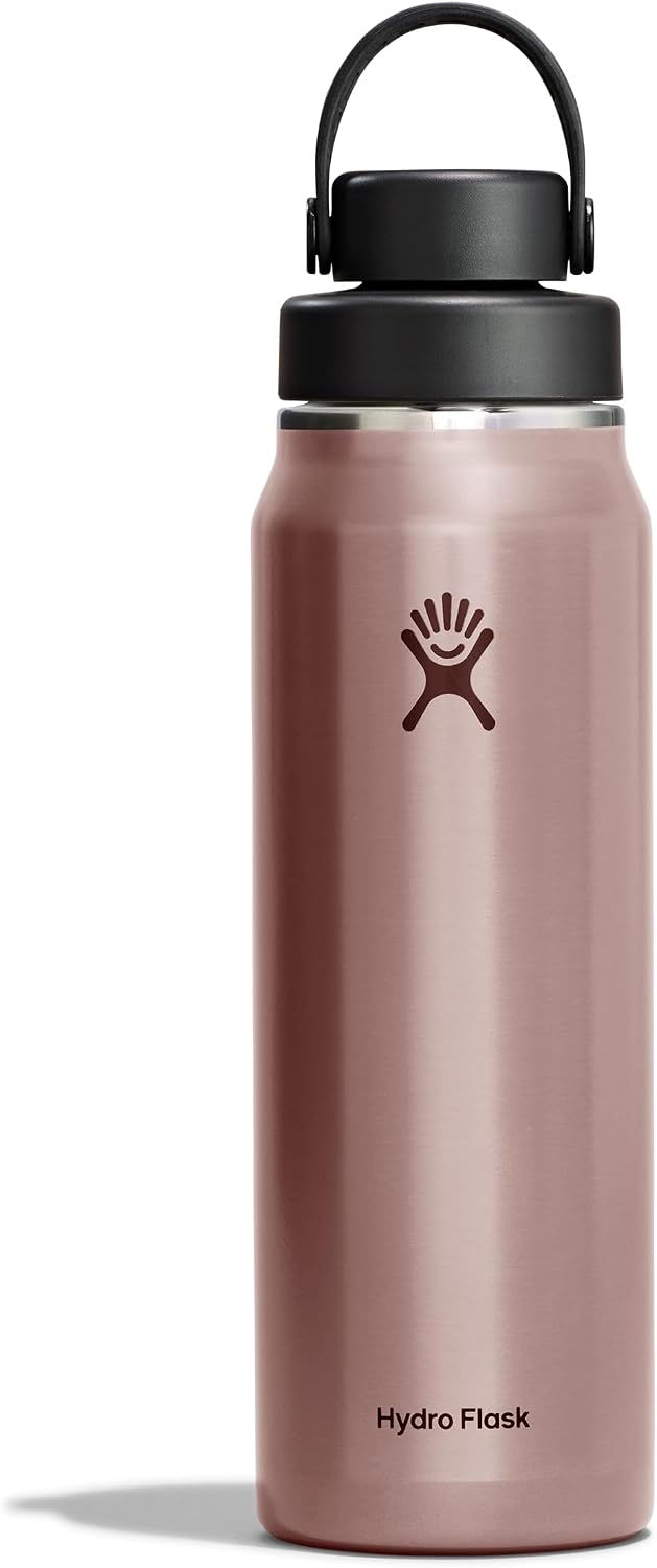 Hydro Flask Lightweight Wide Flex Chug Cap - Insulated Stainless Steel Water Bottle 32 Oz Quartz