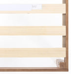 Mellow Naturalista Classic - 12 Inch Solid Wood Platform Bed with Wooden Slats, No Box Spring Needed, Easy Assembly, Queen, Pine