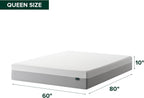 Zinus 10 Inch Green Tea Essential Memory Foam Mattress [New Version], Queen, Fiberglass Free, Medium Feel, Breathable Airflow Memory Foam, Certified Safe Foams & Fabric, Mattress in A Box