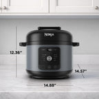 Ninja HyperHeat 9-in-1 Electric Pressure Cooker | 6.5 Qt Multi Cooker with Sear/Sauté, Slow Cooker, Rice Cooker, Sous Vide | 1200W | Fast Cooking, PFAS-Free Pot | Stone Purple | PC201SP