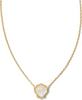 Kendra Scott Brynne Shell Short Pendant Necklace, Fashion Jewelry for Women