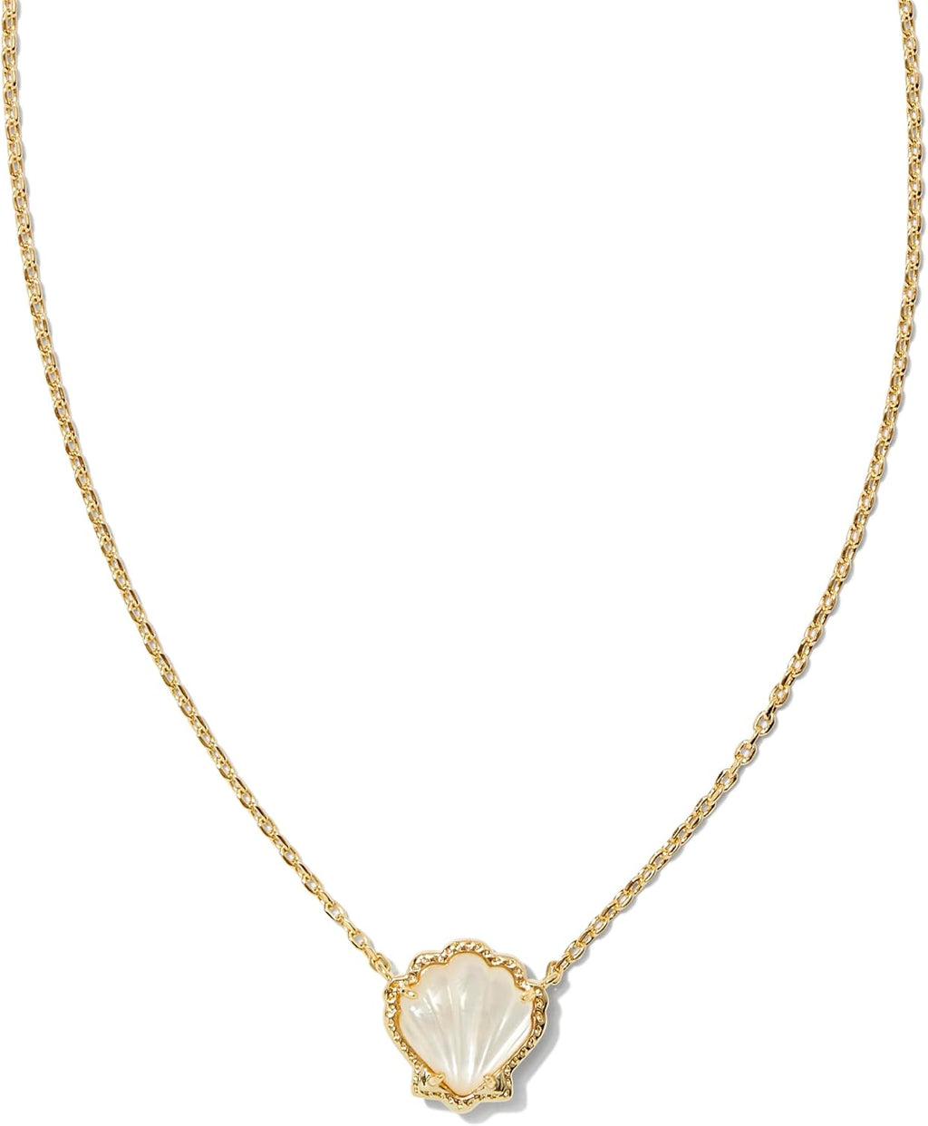 Kendra Scott Brynne Shell Short Pendant Necklace, Fashion Jewelry for Women