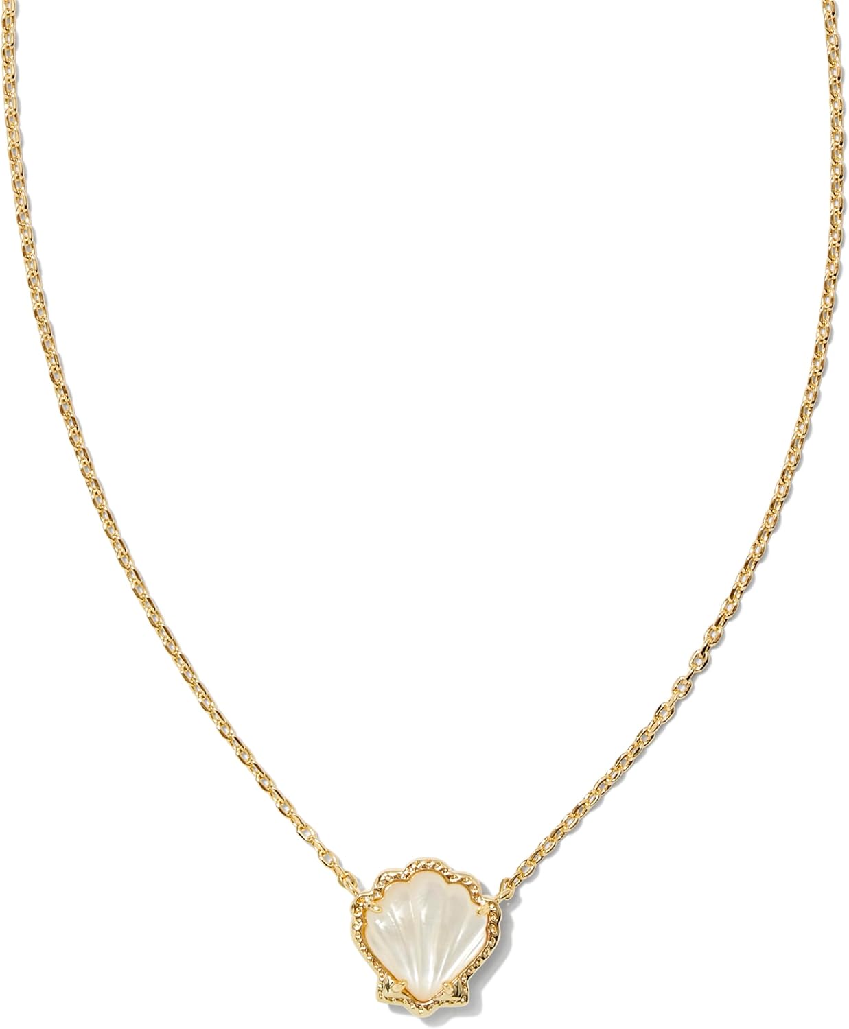 Kendra Scott Brynne Shell Short Pendant Necklace, Fashion Jewelry for Women