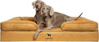 NOAH & PAW Giant Dog Bed XXL, 55x45x11 Inch, Orthopedic Dog Beds, Eggshell Memory Foam Infused with Cooling Gel, Inner Cover, Water Resistant, Machine Washable (Velvet Sofa Collection)