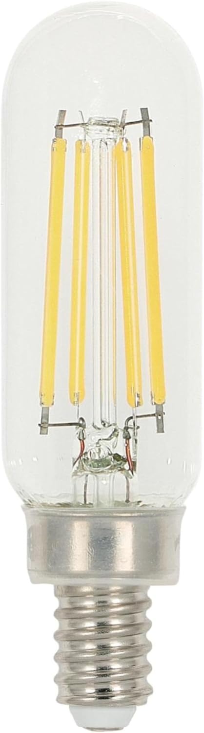 Westinghouse Lighting 5335000 5 Watt (60 Watt Equivalent) T8 Dimmable Clear Filament LED Light Bulb, Candelabra Base