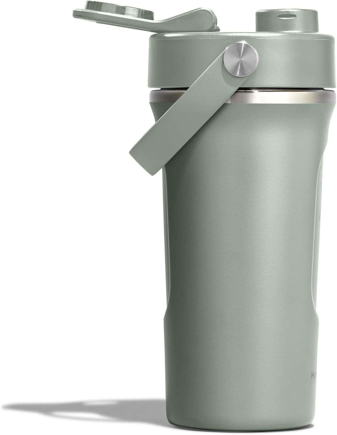 Hydro Flask Shaker Bottle – Insulated Stainless Steel Gym Bottle for Pre Workout & Protein 24 Oz Agave Green