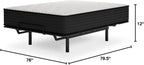 Signature Design by Ashley King Plush 12 Inch Hybrid Mattress with Gel Memory Foam and Edge Support for Cool Sleep and Pressure Relief, Fiberglass-Free, Bed In A Box