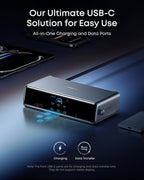 Anker Prime Docking Station (DL7400), 14-Port Triple Display with DisplayLink, 140W Max, Smart Display, Triple 4K 60Hz, Cooling Fan, for Windows Laptops (The Latest DisplayLink Driver Must Installed)