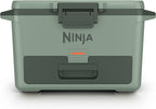 Ninja FrostVault 50qt Hard Cooler with Dry Zone | Integrated Fridge-Temp Dry Storage Drawer | Premium Heavy-Duty Insulated Cooler | Keeps Ice Cold for Days | Spanish Moss | FB151GN1