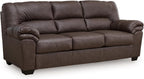 Signature Design by Ashley WalkerPoint Contemporary Sofa with Removable Cushion, Dark Brown