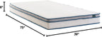 Zinus 6 Inch Spring Sensation Hybrid Mattress [New Version], Medium Firm Feel, Fiberglass Free, Youth and Guest Bedroom, Mattress in A Box, Twin