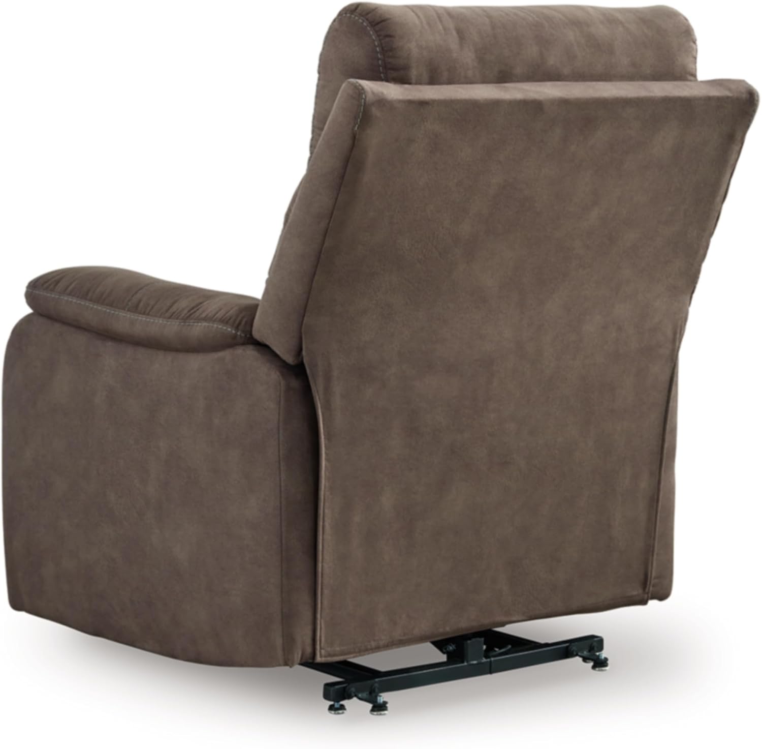 Signature Design by Ashley Crestmeade Modern Dual Motor Power Lift Recliner with Adjustable Backrest, USB Ports, Heat and Massage Function, Dark Brown