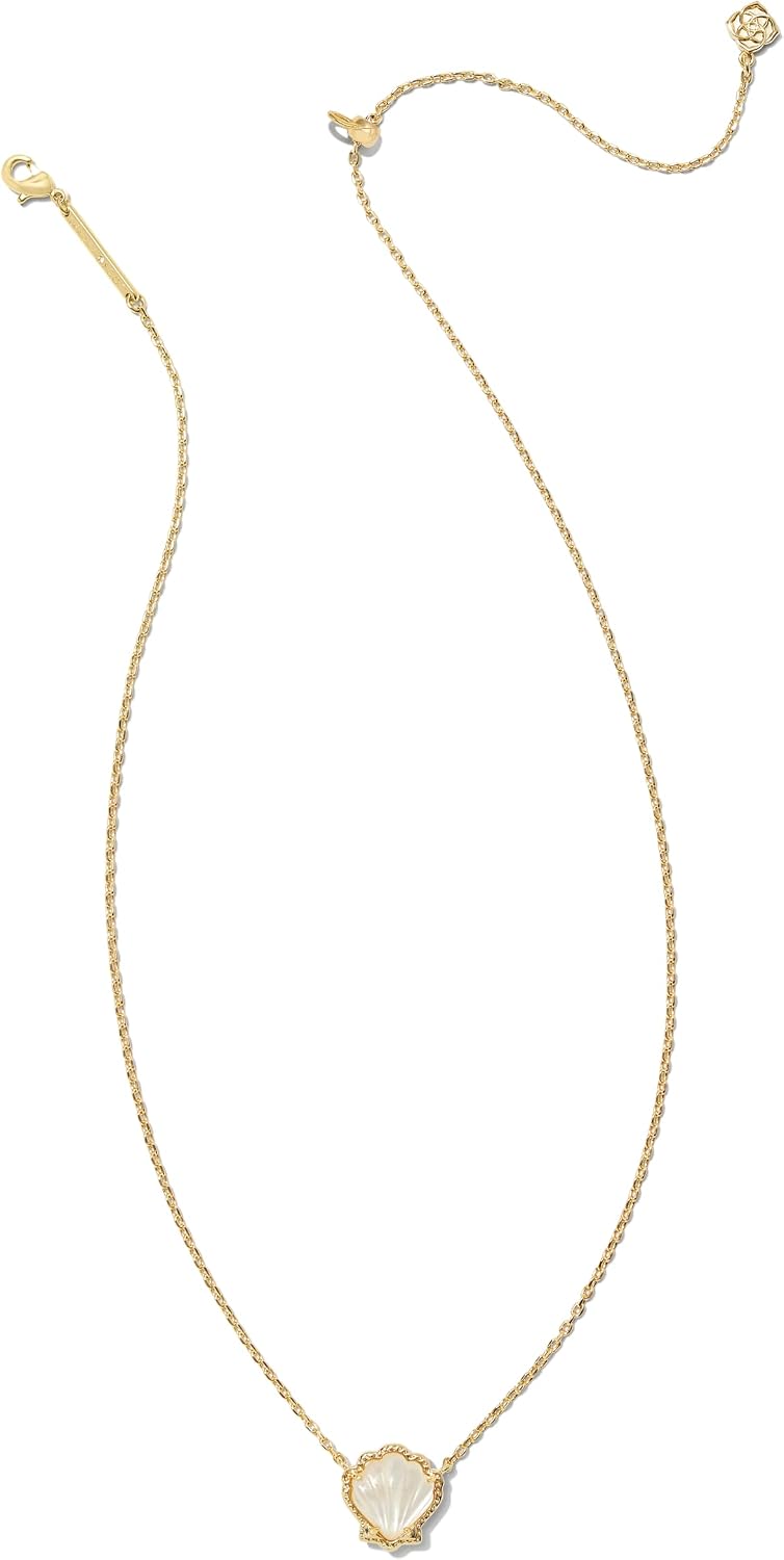 Kendra Scott Brynne Shell Short Pendant Necklace, Fashion Jewelry for Women