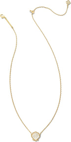 Kendra Scott Brynne Shell Short Pendant Necklace, Fashion Jewelry for Women