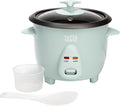 Tasty Mini Rice Cooker with Removable Nonstick Bowl and Auto Keep Warm Function, Great For Soups, Stews, Grains and Oats, 6 Cups Cooked (3 Cups Uncooked), 1.5-Quart, Aqua