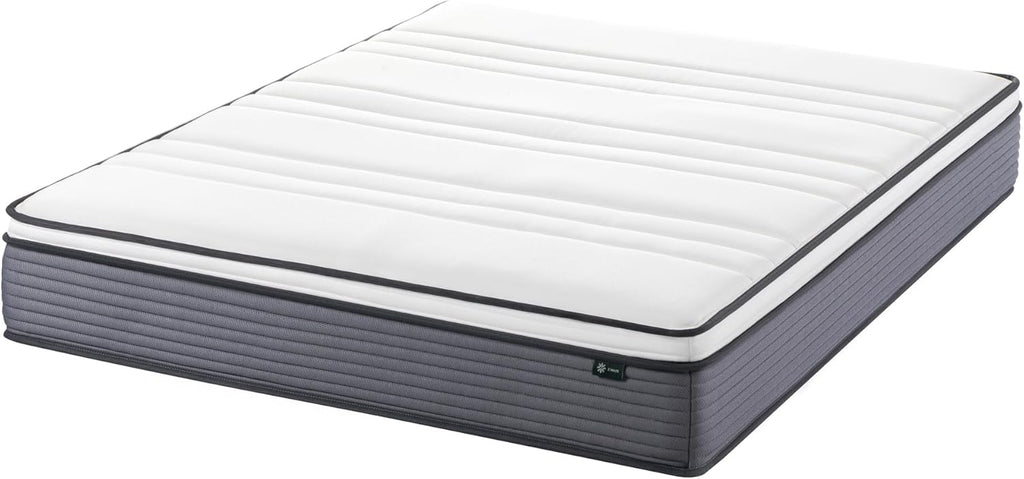 ZINUS 10 Inch True Support Hybrid Mattress [New Version], Queen, Fiberglass Free, Medium Feel, Motion Isolation, Certified Safe Foams & Fabric, Mattress in A Box