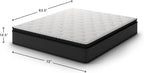 Signature Design by Ashley California King Pillow Top 13 ' Pillow Top Hybrid Mattress with Gel Memory Foam and Edge Support for Cool Sleep and Pressure Relief, Fiberglass-Free