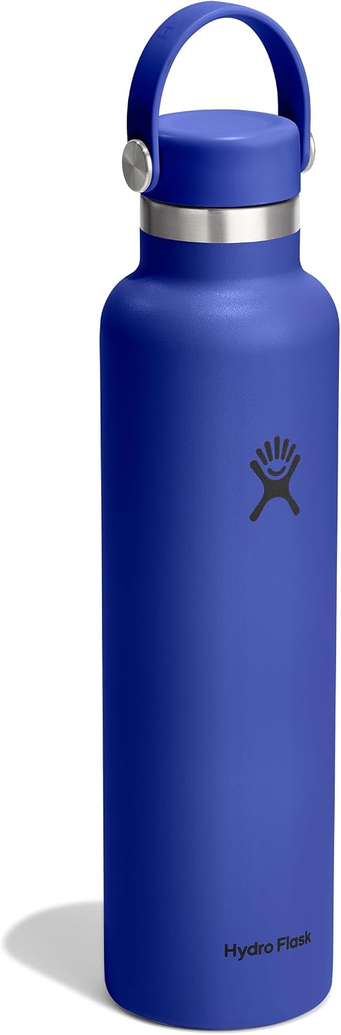 Hydro Flask Water Bottle - Insulated Stainless Steel - Non Spill, Leakproof in 24 Oz Capri Blue