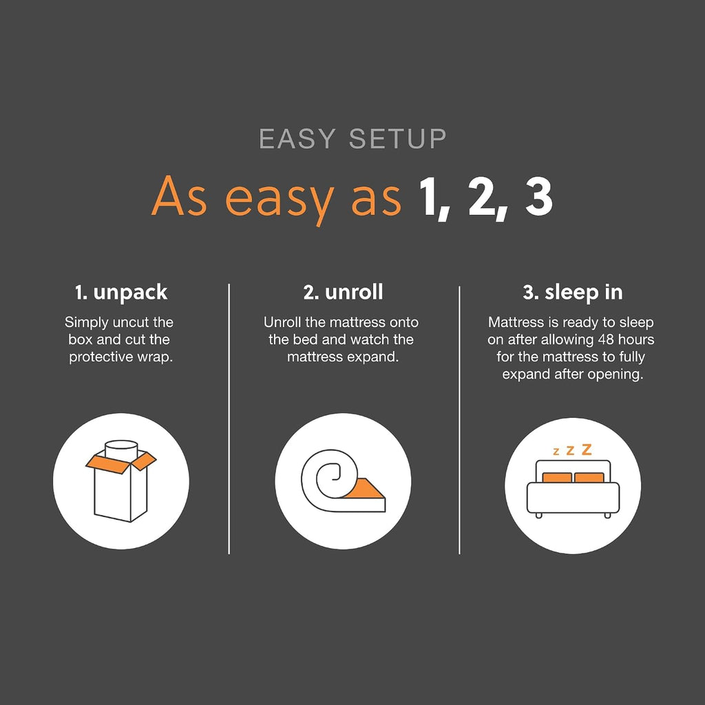 Signature Design by Ashley Queen Size Chime 8 Inch Medium Firm Innerspring Mattress with Pressure Relief Quilt Foam, Fiberglass-Free, Mattress In A Box