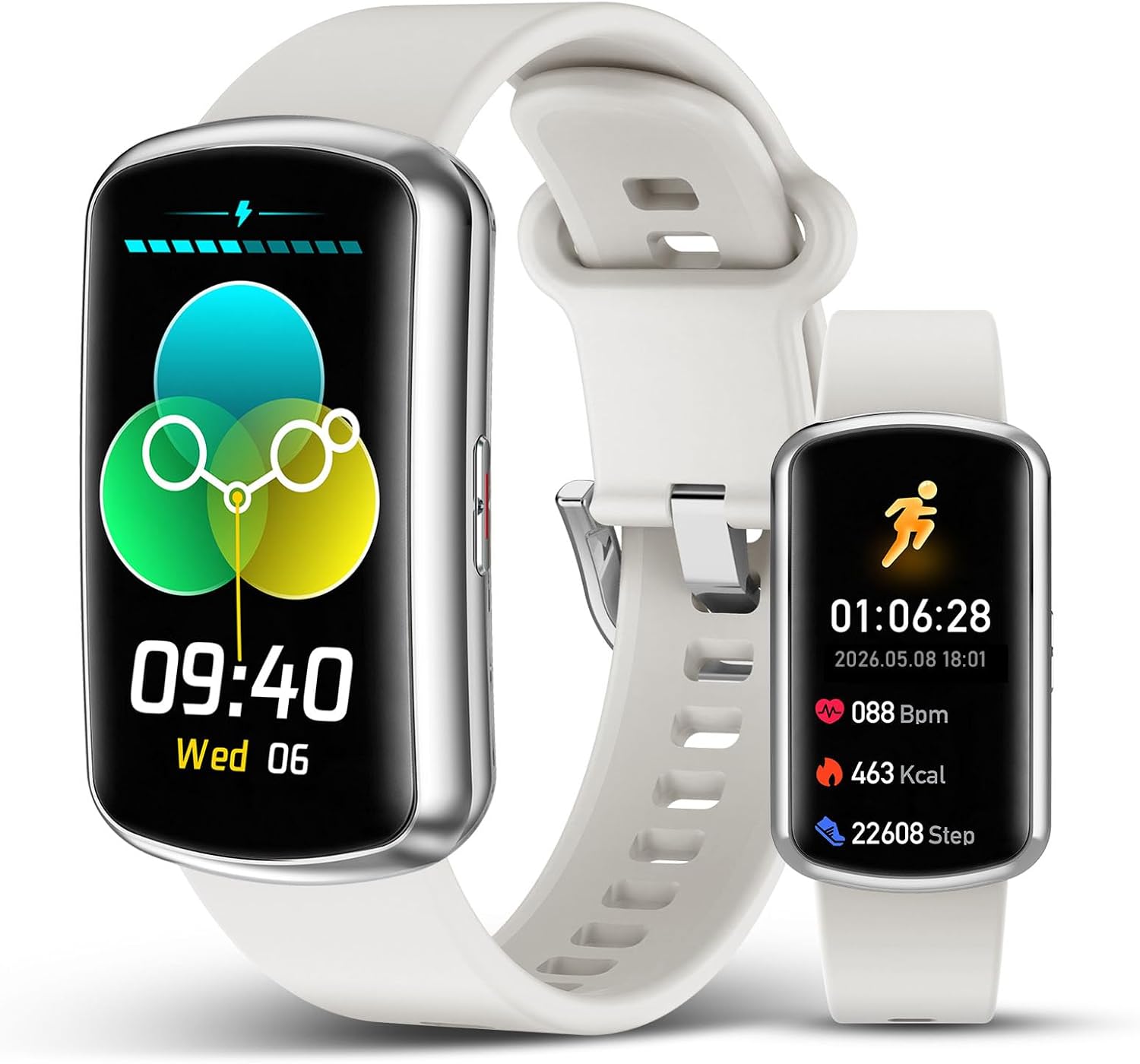 SOUYIE Smart Watch Fitness Trackers for Women Men, 1.47″ HD Curved Screen, 24/7 Heart Rate/SpO2/ Blood Pressure Monitor, Sleep Tracker, 110+ Sports Modes, Waterproof Activity Tracker for Android iOS