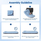 ZOMISA Cooling Dog Bed Q-MAX >0.5, Cooling Crate Mat for Extra Large Dogs, Cold Kennel Pad with Chill Breathable Washable Fabric for Summer, 41x27x2'', Blue